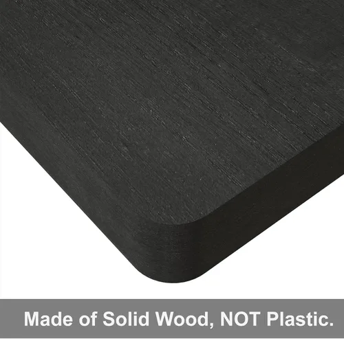 Vista 7 de SRIWATANA Pequeños estantes flotantes montados en la pared, estante de madera para decoración y almacenamiento, juego de 4, mini estante de Negro