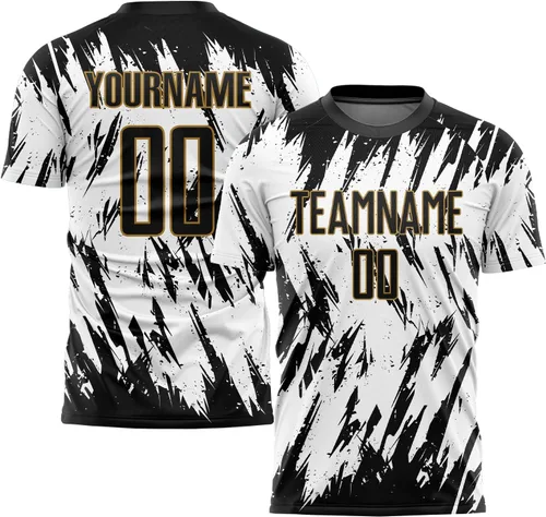 Vista 2 de Camiseta de fútbol personalizada para hombres y jóvenes, camisetas de fútbol deportivas personalizadas con número de nombre del