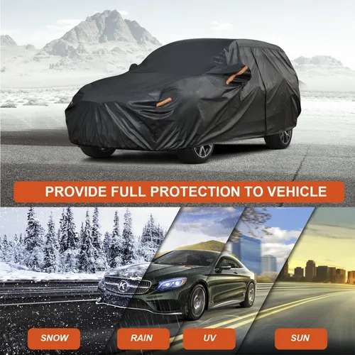 Vista 5 de Kayme Cubierta de automóvil para SUV de 7 capas de ajuste personalizado para Audi Q8 (2018-2022), impermeable, para todo tipo de clima