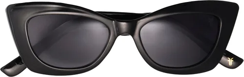 Vista 2 de Frye Ainsley Cateye - Lentes de sol para mujer, color negro, 2.047in, Negro