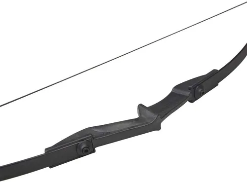 Vista 5 de Juego de arco y flechas recurvas de 30 libras, 35 libras, 40 libras, arco recto con flechas de fibra de vidrio, arco largo de caza para diestros e