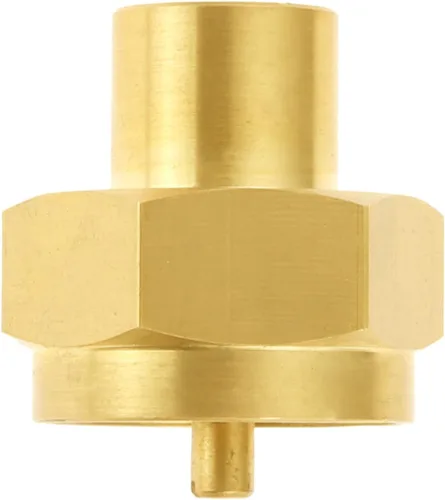 Vista 3 de Adaptador de recarga de botella de gas propano de 1 libra con rosca NPT hembra de 1/4 de pulgada, tanque de 1 libra, conector de estufa de parrilla