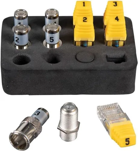 Vista 12 de Kit de probador de cables Klein Tools VDV501-851 con Scout Pro 3 para cables Ethernet/de datos, coaxial/de video y telefónicos, 5 localizadores