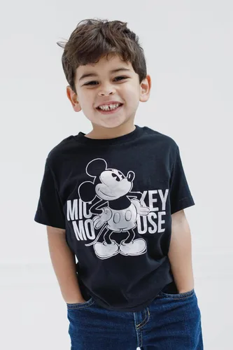 Vista 2 de Disney Camiseta con estampado metálico de Mickey Mouse para niños pequeños y grandes