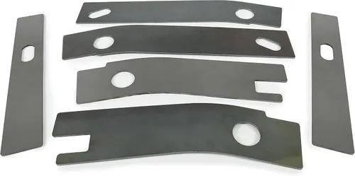 Vista 5 de ECOTRIC 6 placas de soldadura de grillete oxidadas para reparación de marco, compatibles con Jeep Wrangler YJ trasero 1986-1995