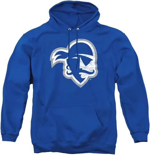 Vista 14 de Distressed College Primary Logo Adult Pullover Hoodie Collection 1 Universidad Estatal de Albany