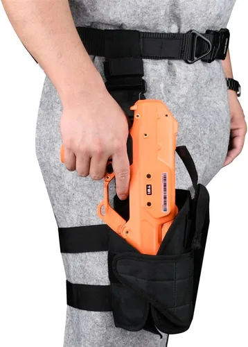Vista 4 de Funda de pierna ajustable para pistolas Nerf N-Strike Elite Series Nightingale Hurricane Blaster