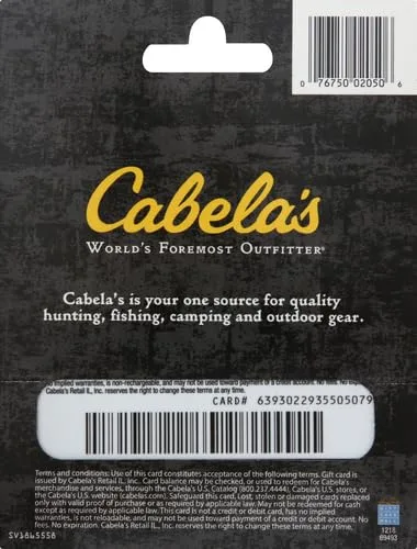 Vista 3 de Cabela's Tarjeta de regalo de $25