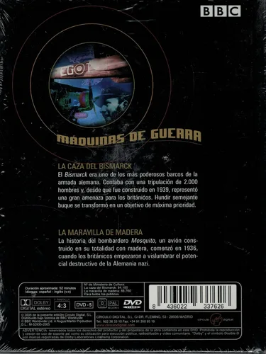 Vista 2 de Máquinas de Guerra Bbc Dvd la Caza Del Bismarck - la Maravilla de Madera