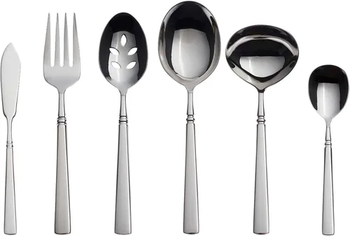 Vista 11 de Oneida Easton - Juego de cubiertos finos de 4 piezas para ensalada, acabado espejo, acero inoxidable 18/10, apto para lavavajillas, juego