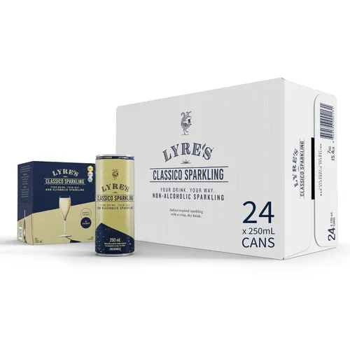 Vista 8 de Lyre’s Classico Paquete de 4, Vino Espumoso Sin Alcohol, Alternativa de Prosecco Sin Graduación Alcohólica, Bebidas Sin Alcohol, Maquetas Enlatadas