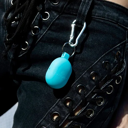 Vista 7 de Eargasm Lux Flex Funda para tapones para los oídos, funda protectora de silicona suave con cierre magnético, llavero y mosquetón para mantener