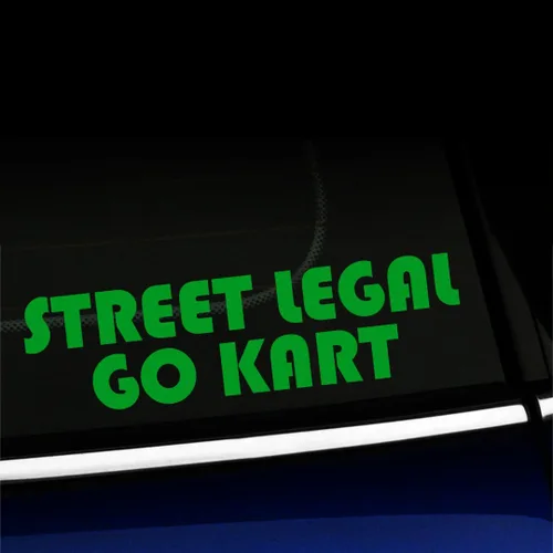 Vista 24 de Street Legal Go Kart - Calcomanía de vinilo para Mini Cooper, color a elegir - [azul azul]
