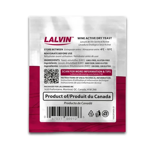 Vista 3 de Lalvin RC-212 Levadura de vino (paquete de 10) - Hacer Mead de Sidra de Vino Kombucha en casa - 0.18 oz Sobres - Saccharomyces cerevisiae - Vendido