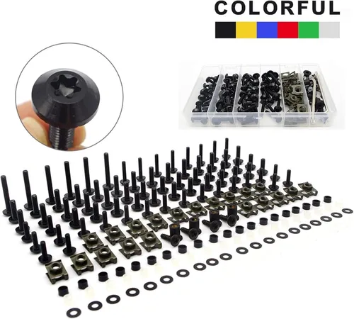Vista 2 de Kits de carrocería motocicleta M4/M6 Tornillo de carenado Tornillo Tuercas Surtido para Yamaha Fjr1300 Fjr 1300 R1 2004 Xvs 650 Xvs650 Fz25 Fz 25