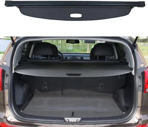 Vista 9 de Cubierta de carga para Land Rover Discovery 3 LR3 2005-2008 2009 y para Discovery 4 LR4 2010-2015 2016 Accesorios Cubierta de seguridad retráctil