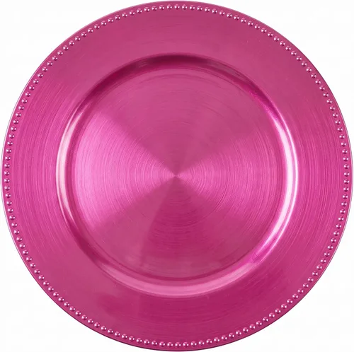 Vista 7 de ChargeIt by Jay Charge It by Jay Plato Cargador con Cuentas de 13" Plato de Servicio Decorativo de Melamina para el Hogar, Comedor Profesional