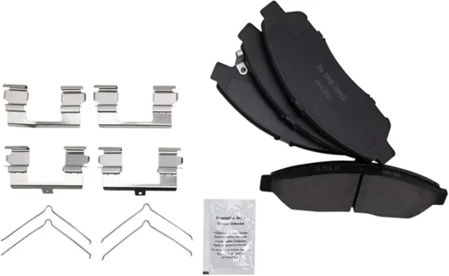 Vista 8 de TRQ Kit de pastillas de freno delantero y rotor, pinza de freno, kit químico, pastillas de freno, rotor de freno, cerámica premium, recubierto G