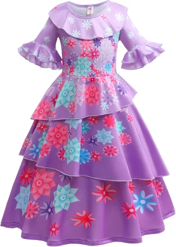 Vista 2 de Vestido de Encanto Isabella Mirabel para niñas, disfraz de princesa Madrigal