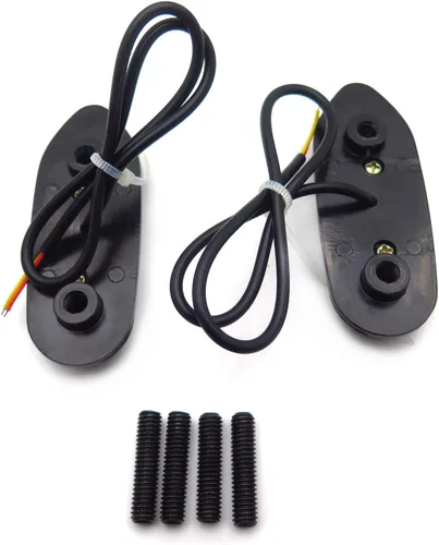 Vista 4 de SMT - Placa Base de Bloqueo de Espejo Negro con Señal LED Compatible con GSXR1000 05-08 GSXR600 06-12 gsxr750 [P/N: MT222-010A]