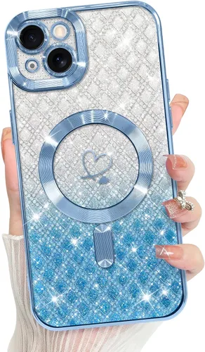 Vista 154 de Bonoma Compatible with iPhone 17 Pro Max Case 2025 Heart Checkered -Gold A cuadros-oro