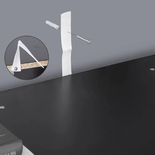 Vista 9 de Organizador de estantes de almacenamiento de 9 cubos, unidad de organización de estantería de madera, estantes de cubo para el hogar, oficina, Negro