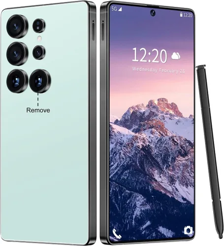 Vista 15 de Huness - Teléfono celular I25 Ultra desbloqueado, bolígrafo integrado, teléfono desbloqueado de 16+1 TB, batería Android 14 de 7000 mAh, pantalla HD