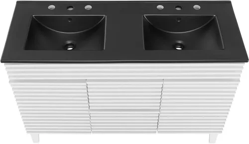 Vista 118 de Modway Render 23.5" tocador de baño en nogal (lavabo no incluido)