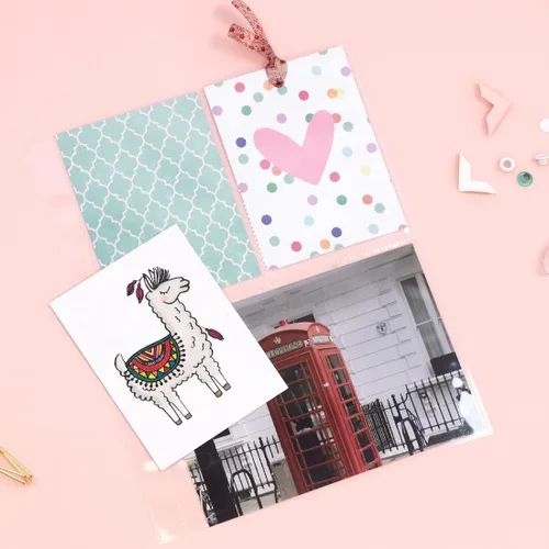 Vista 2 de Craftelier - Fundas de plástico con un solo bolsillo para álbumes de fotos personalizados Incluye 10 fundas de 6" x 8" (15,24 x 20,32 cm) en 4