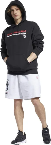 Vista 6 de Reebok Sudadera gráfica de entrenamiento para hombre