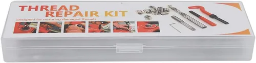 Vista 7 de Ejoyous Kit de reparación de roscas, 25 piezas de insertos de reparación de roscas M7, instalación de roscas dañadas, kit de herramientas de roscas