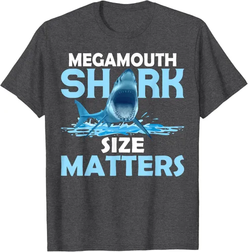 Vista 14 de Mega Shark Size Matter Camiseta Fun Shark Puns, Negro