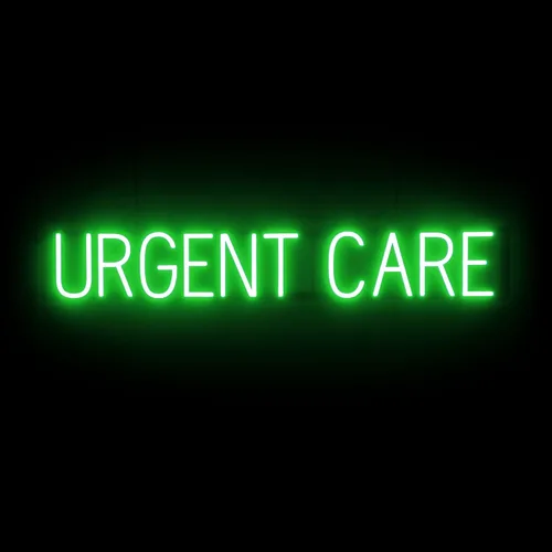 Vista 50 de SpellBrite LED Neon ER Sign for Business - Blue, 9" x 6" Azul