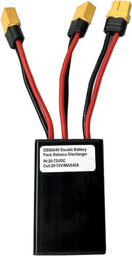 Vista 2 de Convertidor de descarga de batería doble para E-Bike 750w y 1000W Dual Battery Pack Switch Balancer 24-72VDC Máximo 40Amp