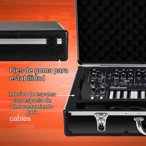 Vista 3 de ANALOG CASES Akai MPC Key 37 / Moog Messenger Case - Estuche rígido ligero