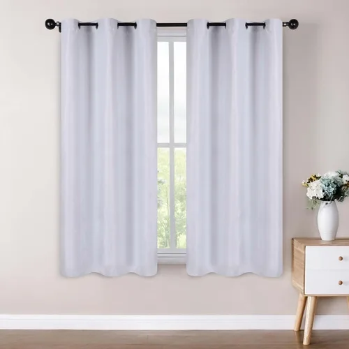 Vista 33 de Superior Cortinas opacas, aisladas, cortinas con bloqueo solar para dormitorio, sólidas, texturizadas, ventana de sala de estar, tejido térmico
