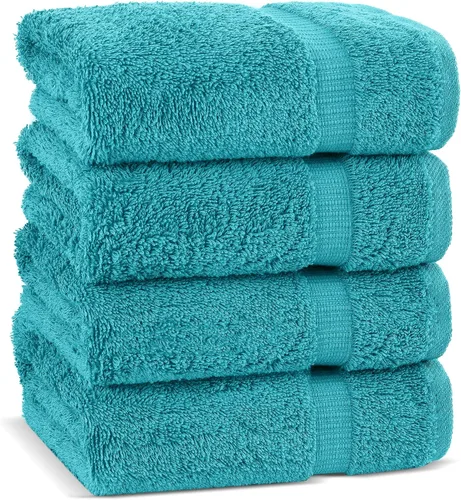 Vista 66 de Chakir Turkish Linens Toallas turcas de alta calidad 100% algodón para baño, toallas de baño grandes de 30 x 60 pulgadas (4 piezas, aguamarina)
