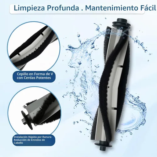 Vista 5 de SmartClean 2000 Kit de accesorios para aspiradora Ionvac SmartClean 2000 Robovac - 2 cepillos principales, 1 cubierta de rodillo, 6 filtros Hepa, 6