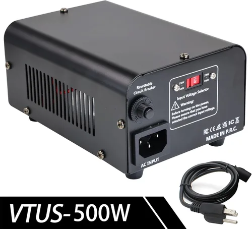 Vista 6 de Convertidor de voltaje de 500 W Convertidor de potencia (110 V a 220 V, 220 V a 110 V) Convertidor de paso hacia arriba/abajo 110/120 voltios