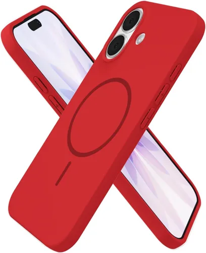 Vista 93 de Oakxco Funda de Silicona Mag Safe para iPhone 12 Pro Max, Funda Magnética Delgada y Fina Compatible con Carga Inalámbrica MagSafe, Bonita Funda