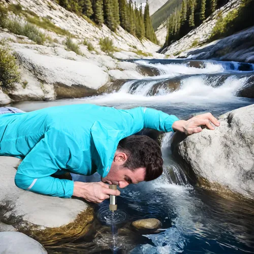 Vista 2 de Miniwell Filtro de agua portátil L630 con embalaje al vacío mejorado, almacenamiento de 25 años, opciones de uso versátiles y duraderas, paquete