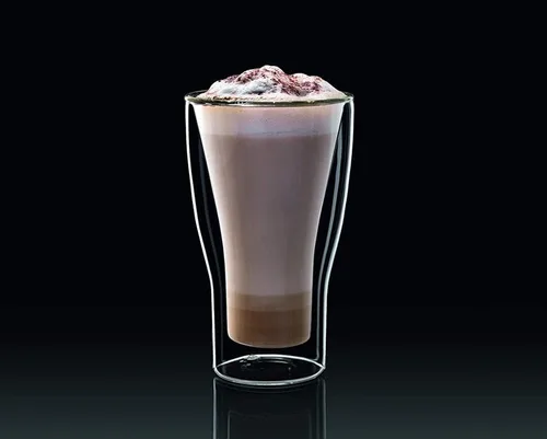 Vista 3 de Luigi Bormioli Thermic Macchiato - Juego de 2 vasos de doble pared, 11.5 onzas, transparentes