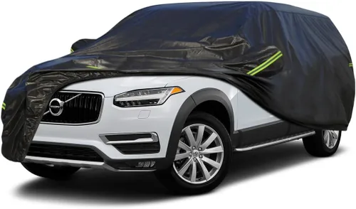 Vista 89 de KouKou Funda impermeable para automóvil SUV adecuada para BMW X1 de 2009 a 2025, 7 capas a prueba de viento para todo tipo de clima, cubierta