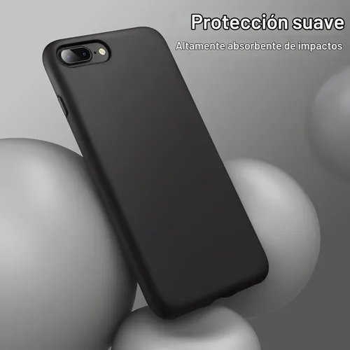 Vista 4 de JETech Funda de silicona para iPhone 8 Plus/7 Plus, color negro