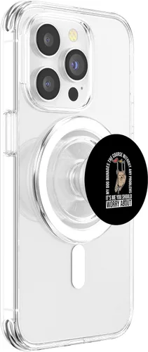 Vista 3 de Diseño de entrenador agilty para perros para entrenamiento de agilidad de perros, PopSockets MagSafe PopGrip para iPhone