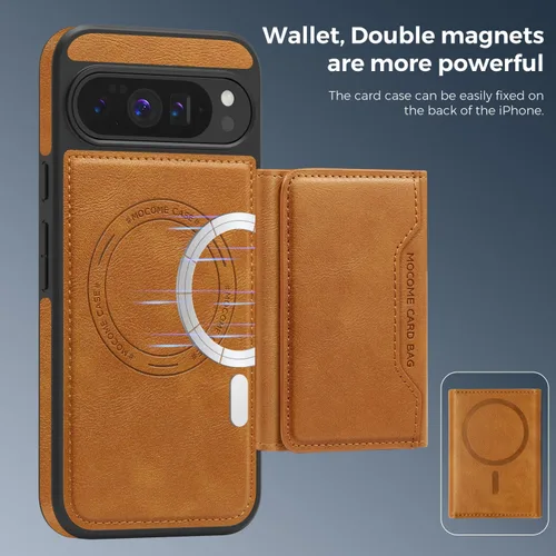 Vista 5 de [Usado] Funda para Google Pixel 10 Pro XL de 6.8 pulgadas, cartera de cuero