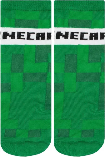 Vista 2 de Minecraft Paquete de 3 calcetines para niños