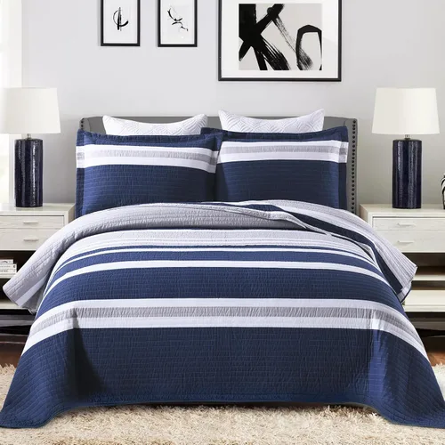 Vista 17 de PERHOM Juego de ropa de cama de 100 % algodón bohemio con 2 fundas