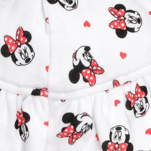 Vista 7 de Disney Minnie Mouse Winnie the Pooh Baby Girls - Mameluco de peluche y sombrero de sol recién nacido a bebé