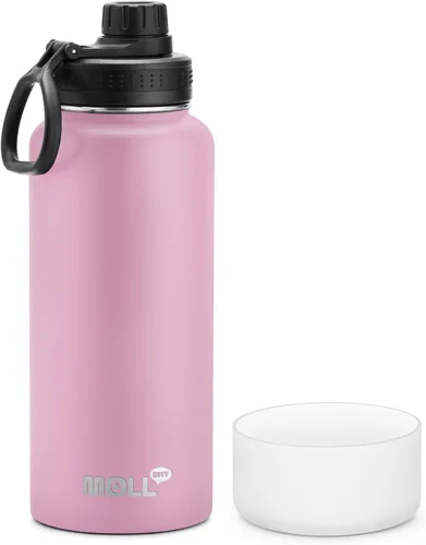 Vista 40 de Botella de agua de 12 oz para niños de acero inoxidable con aislamiento al vacío de boca ancha Botella de agua deportiva - Pequeña botella de agua